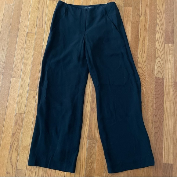 Anne Klein Pants - Anne Klein‎ New York Women’s  Wide Leg Black Trousers High Waist Size 10
